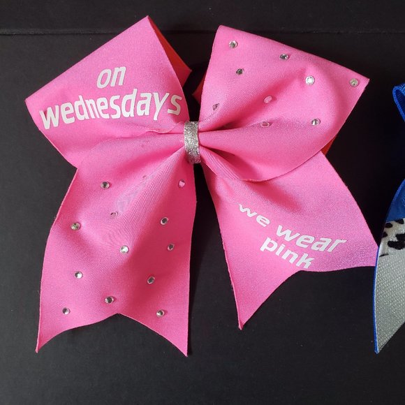 Two Large Cheerleading Bows Meangirls Bling - Picture 2 of 9